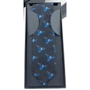 Krawatte mit Tauben-Motiv 5,5 cm schwarz_blau