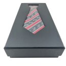 Krawatte mit Tauben-Motiv 5,5 cm schwarz_rot