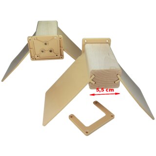 Sitzbrettchen für Tauben aus Holz & Kunststoff 5,5 cm