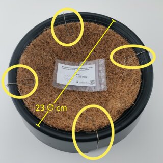 Nistmattenhalterung aus Metall (12er Pack) Nistmatte 23 cm Ø - Nistschale GROß