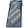Krawatte mit Tauben-Motiv 8 cm braun_blau_grün
