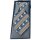Krawatte mit Tauben-Motiv 8 cm schwarz_braun_blau