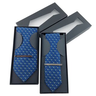 Krawatte mit Tauben-Motiv