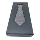 Krawatte mit Tauben-Motiv 5,5 cm braun_blau