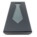 Krawatte mit Tauben-Motiv 5,5 cm grün_blau